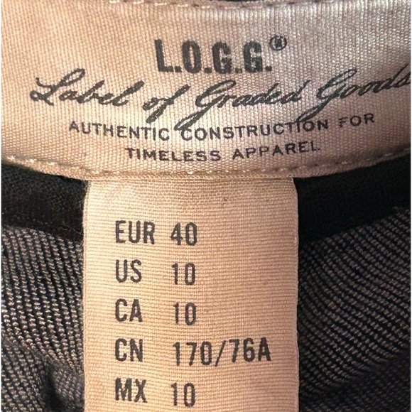 H&M LOGG Black Denim Coastal Cowgirl Style Mini Skirt Label of Graded Goods‎ - Picture 3 of 4